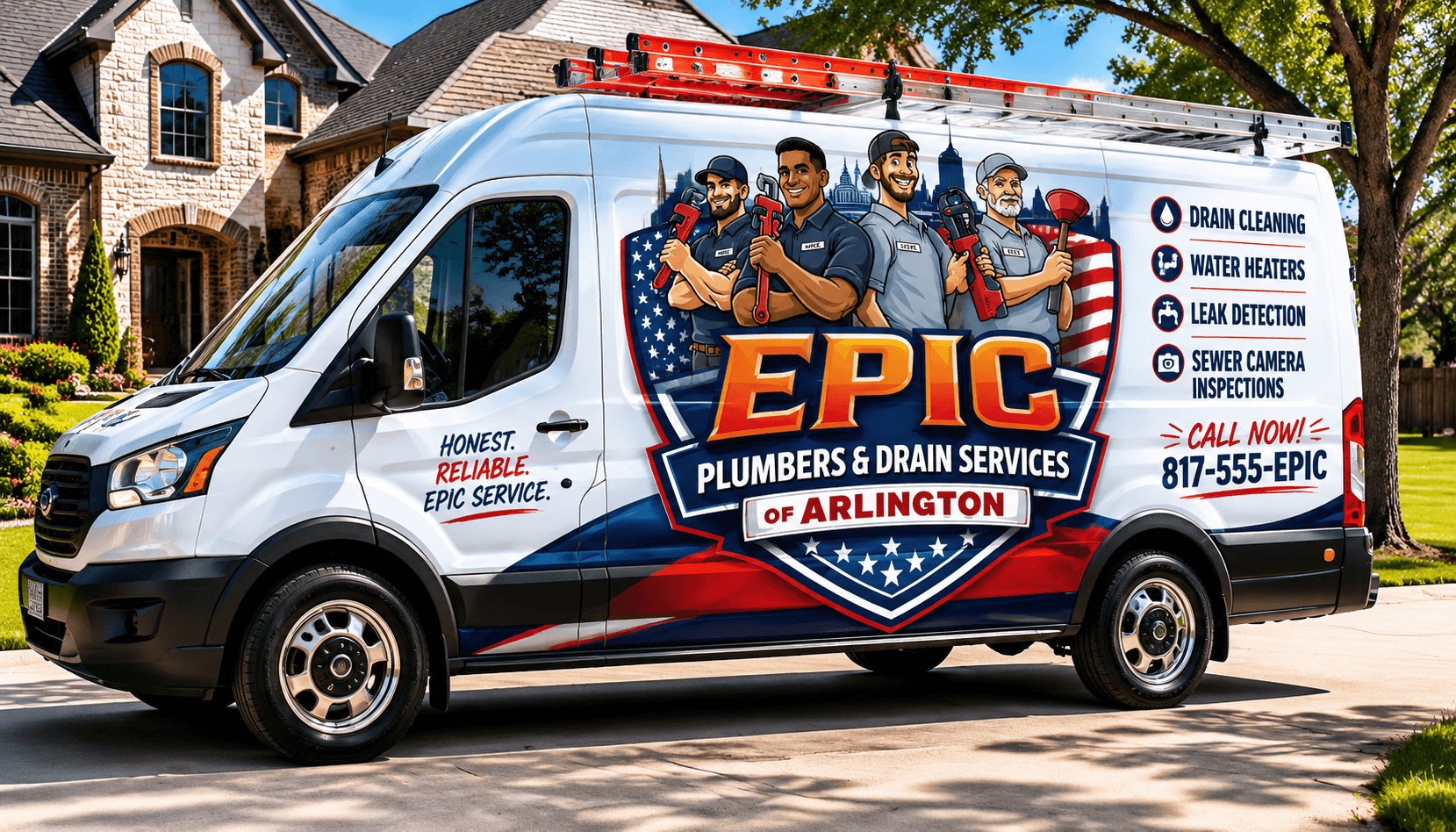 Epic Plumbers service truck